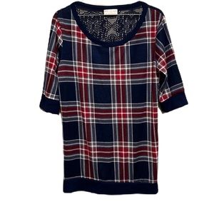 Women’s BOBBIE BROOKS, Scoop Neck, 3/4 Sleeves Top, Multi Colors, Size Large